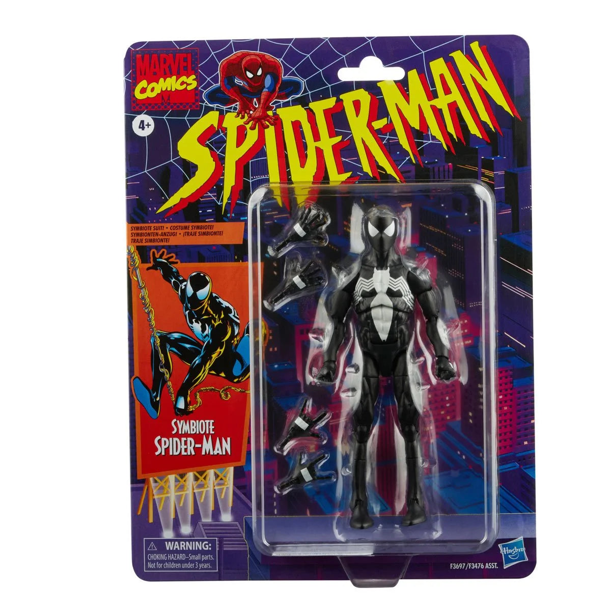 Spider-Man Retro Marvel Legends Symbiote Hasbro No Protector Case